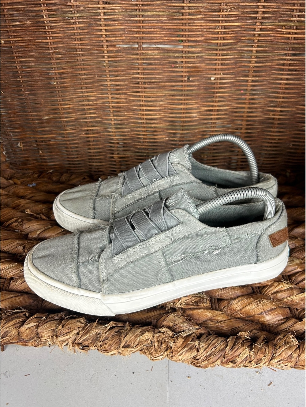 Blowfish gray slip-on sneakers